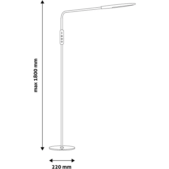 Avide LED Állólámpa Remo 9W CCT Fehér