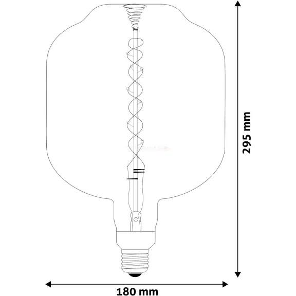 LED lámpa Designer Vintage E27 Extra Meleg fehér,  (8W/360°) Dimmelhető, Ross