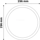 Avide LED Beépíthető Kerek Mennyezeti Lámpa ALU 24W NW 4000K szatén nikkel