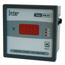   Digitális 3 fázisú váltakozó áramú voltmérő, direkt 96×96mm, 500V AC