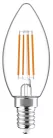 E14 dimmelhető LED izzó Retro filament (5,9W/330°) Gyertya - 4000K