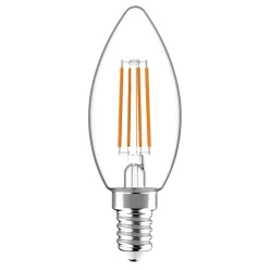   E14 dimmelhető LED izzó Retro filament (5,9W/330°) Gyertya - 4000K