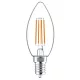 E14 dimmelhető LED izzó Retro filament (5,9W/330°) Gyertya - 4000K