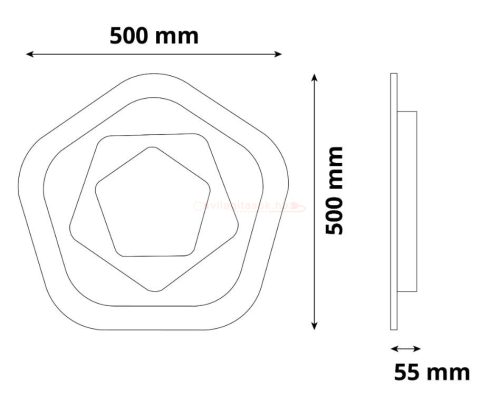 Avide Design Mennyezeti Lámpa Adair