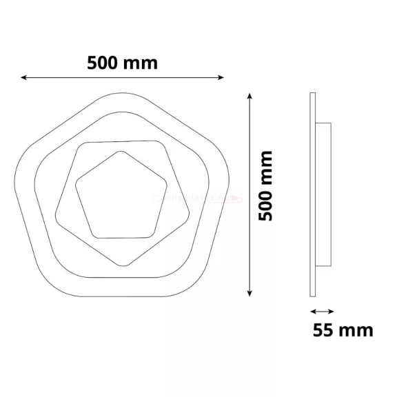 Avide Design Mennyezeti Lámpa Adair