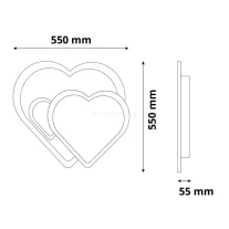 Avide Design Mennyezeti Lámpa Coeur