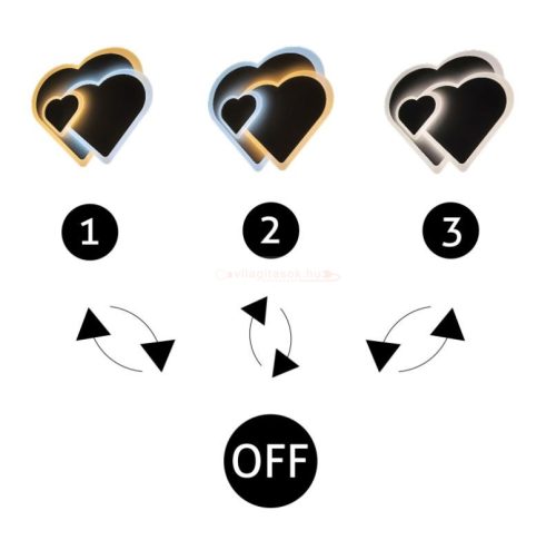 Avide Design Mennyezeti Lámpa Coeur