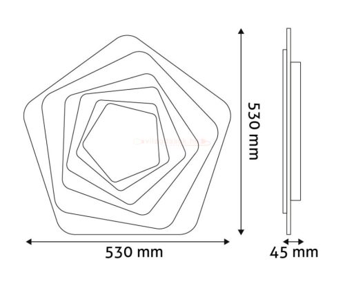Avide Design Mennyezeti Lámpa Eliza