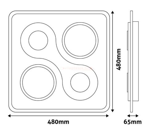 Avide Design Mennyezeti Lámpa Philip