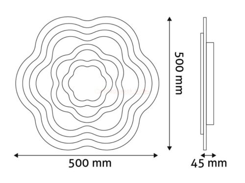 Avide Design Mennyezeti Lámpa Rosa