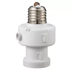   Alkonykapcsolós foglalat beépített kikapcsolás-időzítővel 230V, 50 Hz, E27, 1/2/4/8/12 h, 5-15lux, IP20