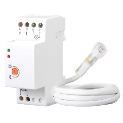 Alkonyatkapcsoló 16A/230V, 50 Hz, 2-100lux, IP20