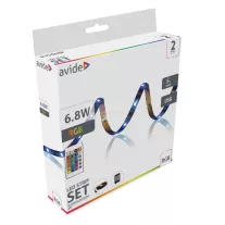  Led szalag bliszter 5V SMD5050 30LED RGB IP65 2m + IR 24 táv.