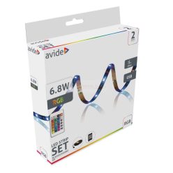   Led szalag bliszter 5V SMD5050 30LED RGB IP65 2m + IR 24 táv.