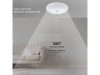 Mozgásérzékelős kör mennyezeti lámpa 12W LED természetes fehér