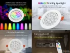 FullColor LED panel-billenthető 9W - RGB+CCT, fényerőszabályozható