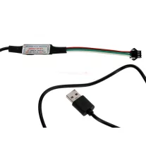   Futófény LED vezérlő és távirányító 5V digitális RGB+W LED szalagokhoz