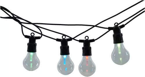 Avide Kültéri füzér 5m Papaya RGB sorolható - távirányítóval