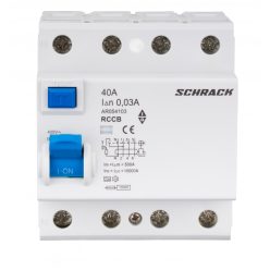 Hibaáram kapcsoló AMPARO 10kA 40A, 4 pólusú, 30mA, A