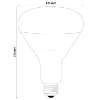 Infrarubin izzó E27 230V 100W red