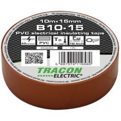 Szigetelőszalag, barna 10m×15mm