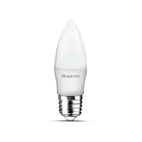 Led lámpa gyertya E-27 5W C37 meleg fehér Braytron