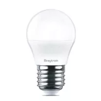 Led lámpa kis gömb 5W E27 G45 meleg fehér Braytron