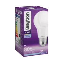   Led lámpa körte E-27 9W A60 természetes fehér 806lm Braytron