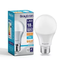 Led lámpa körte E-27 18W A80 hideg fehér 1600lm Braytron