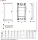 Schrack süllyesztett kiselosztó gipszkartonba 70 modul
