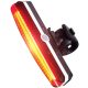 Akkumulátoros LED bicikli lámpa, hátsó, piros 1,5 W, 3.7V 500 mAh, 100 lm, 2 h, IP65