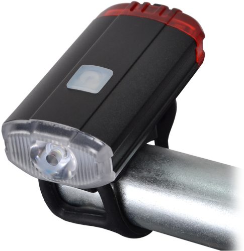 LED biciklilámpa, első-hátsó világítással 2W, 5000K, 3,7 V / 800 mAh, 150lm, IP54, 2/5h