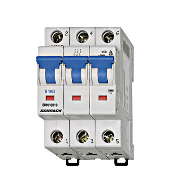 Kismegszakító, B 40A, 3 pólusú, 6kA