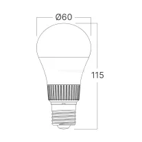   Led lámpa körte 10,5W E27 5:1 szabályozható színhőmérséklet