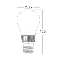   Led lámpa körte 13,5W E27 5:1 szabályozható színhőmérséklet