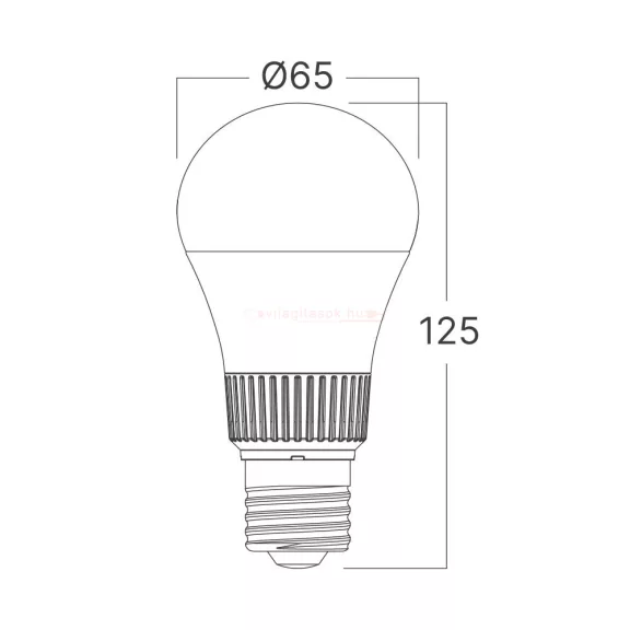 Led lámpa körte 13,5W E27 5:1 szabályozható színhőmérséklet