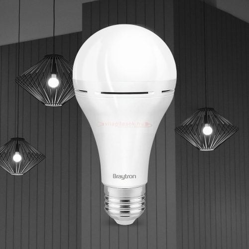 Vészvilágítós led lámpa körte E-27 10W hideg fehér 3h