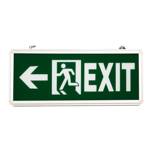 Led vészvilágító kijárati lámpatest  függeszthető 3W exit+jobb/bal ábra