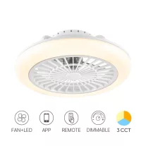   Ventilátor, mennyezeti csillárventilátor távirányítóval, CCT dimmelhető