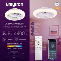   Ventilátor, mennyezeti csillárventilátor távirányítóval, CCT dimmelhető