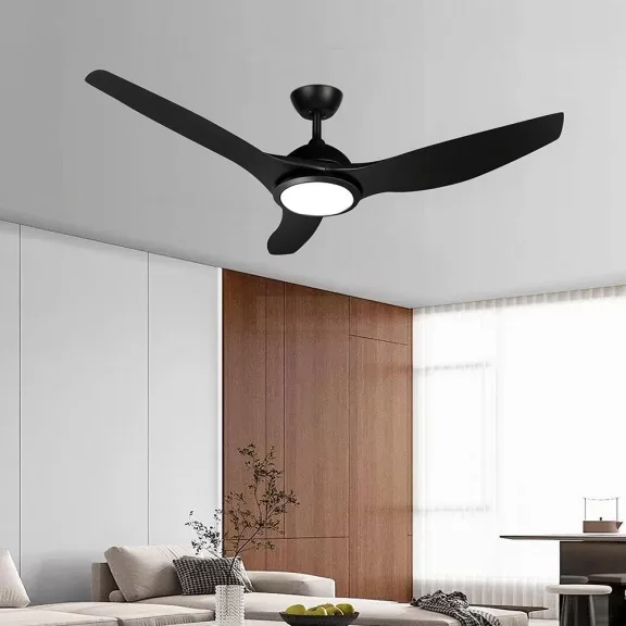 Ventilátor, mennyezeti csillárventilátor távirányítóval, CCT 24+35W fekete