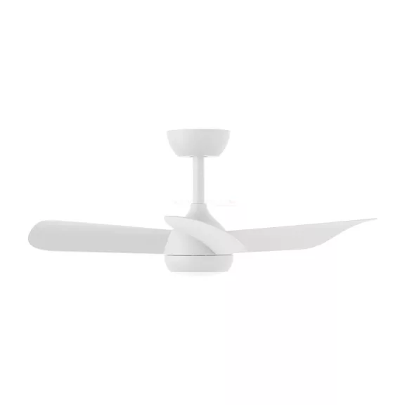 Ventilátor, mennyezeti csillárventilátor távirányítóval, CCT 18+30W fehér fém