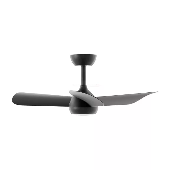 Ventilátor, mennyezeti csillárventilátor távirányítóval, CCT 18+30W fekete fém