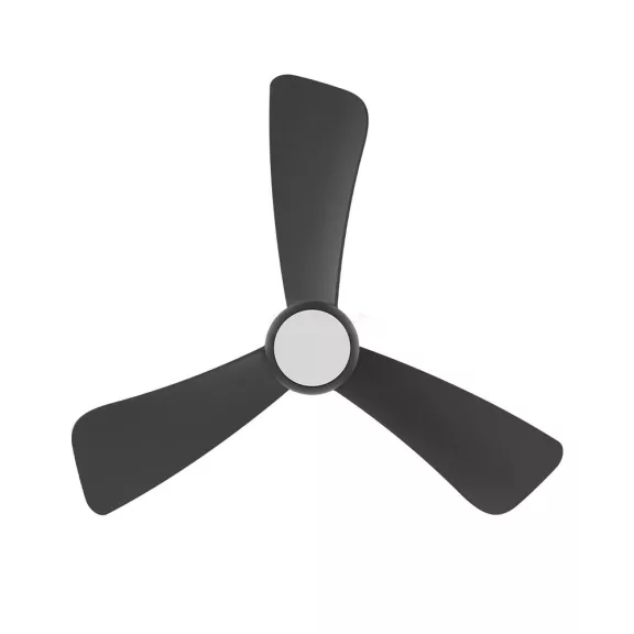 Ventilátor, mennyezeti csillárventilátor távirányítóval, CCT 18+30W fekete fém