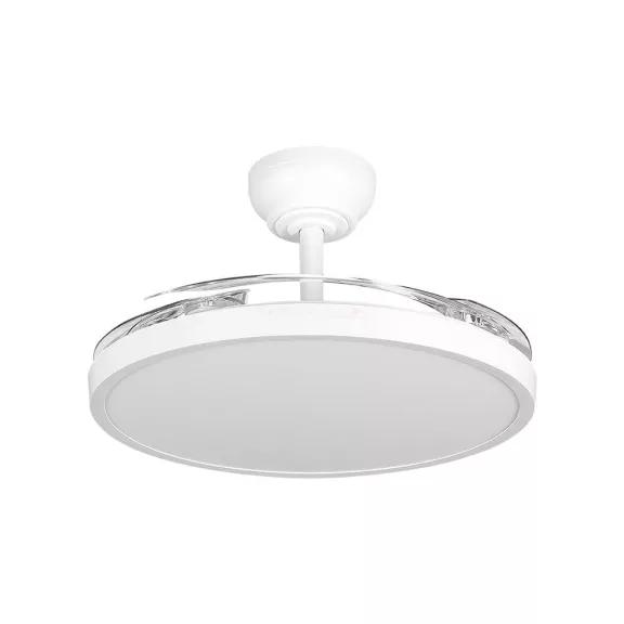 Ventilátor + LED lámpa távirányítóval, dimmelhető CCT 32+30W fehér