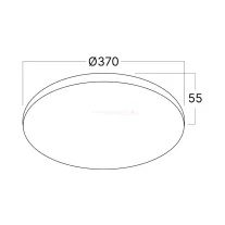 LED mennyezeti lámpa 40W 370mm 6500K 