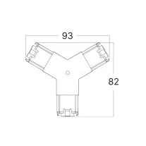 Hexagon egyenes LED fénycsík Y toldó