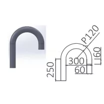 Kerti dekoratív lámpakar 60-as oszlopvégre 180° SP001-J