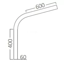  Kerti dekoratív lámpakar 60-as oszlopvégre 70° SP002-4060-6060