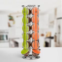   Fém kávékapszula tartó - 24 db Dolce Gusto kapszulához - króm